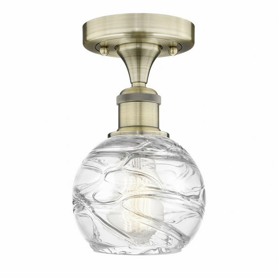 Innovations Lighting - Athens Deco Swirl - 1 Light Semi-Flush Mount In