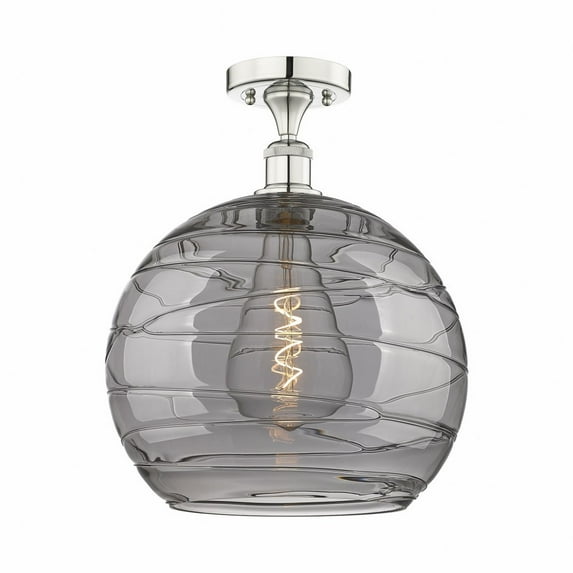 Innovations Lighting - Athens Deco Swirl - 1 Light Semi-Flush Mount In