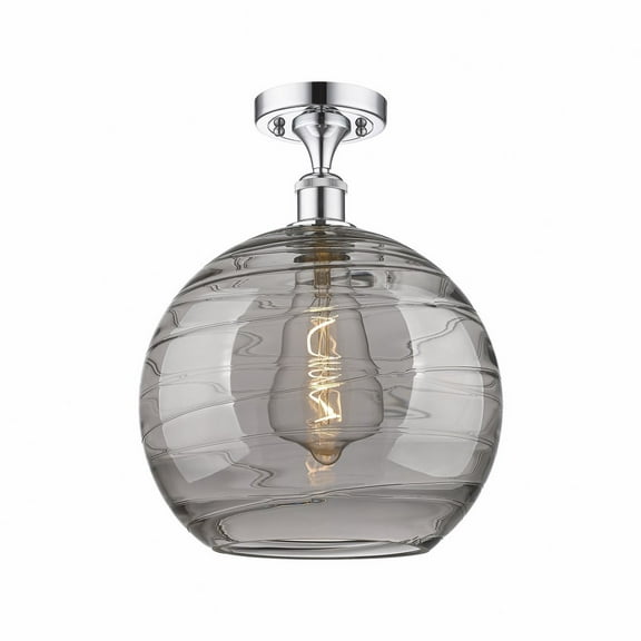 Innovations Lighting - Athens Deco Swirl - 1 Light Semi-Flush Mount In