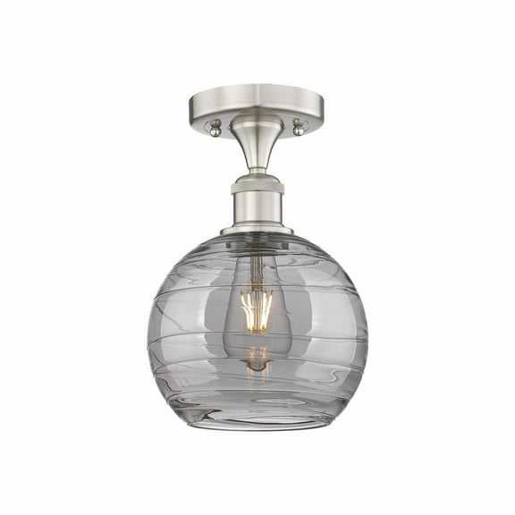 Innovations Lighting - Athens Deco Swirl - 1 Light Semi-Flush Mount In