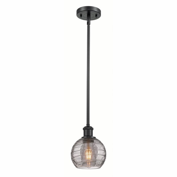 Innovations Lighting - Athens Deco Swirl - 1 Light Stem Hung Mini Pendant In