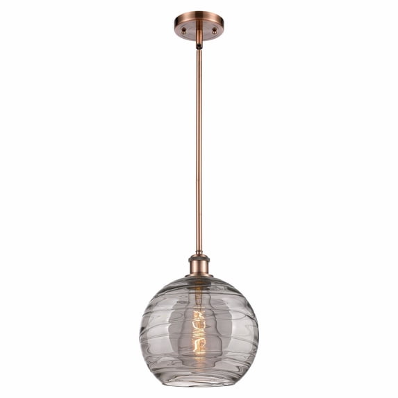 Innovations Lighting - Athens Deco Swirl - 1 Light Stem Hung Mini Pendant In