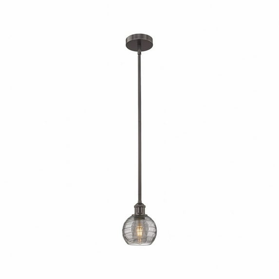 Innovations Lighting - Athens Deco Swirl - 1 Light Stem Hung Mini Pendant In