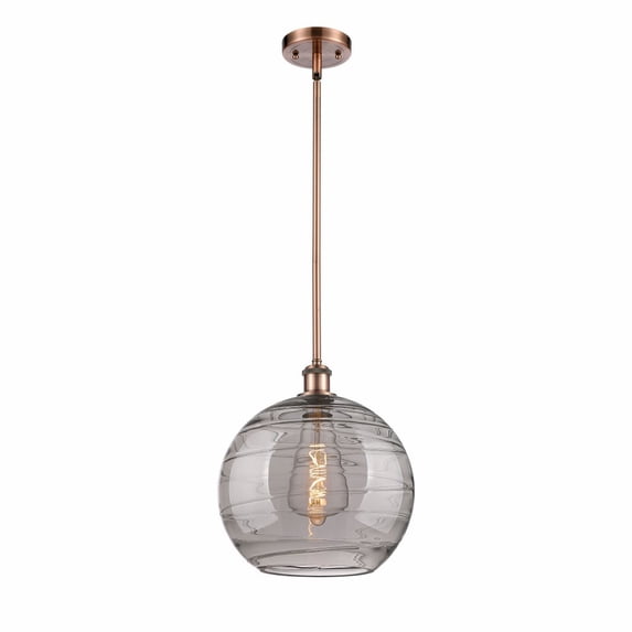 Innovations Lighting - Athens Deco Swirl - 1 Light Stem Hung Mini Pendant In