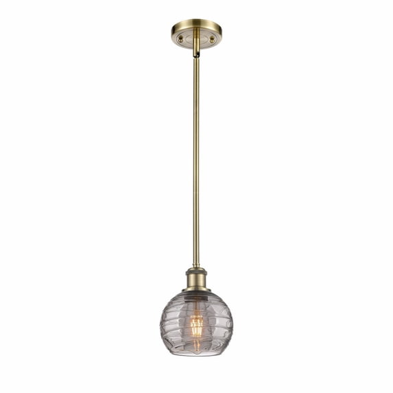 Innovations Lighting - Athens Deco Swirl - 1 Light Stem Hung Mini Pendant In