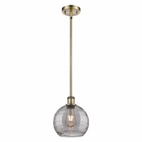 Innovations Lighting - Athens Deco Swirl - 1 Light Stem Hung Mini Pendant In