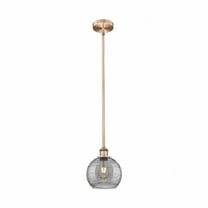 Innovations Lighting - Athens Deco Swirl - 1 Light Stem Hung Mini Pendant In