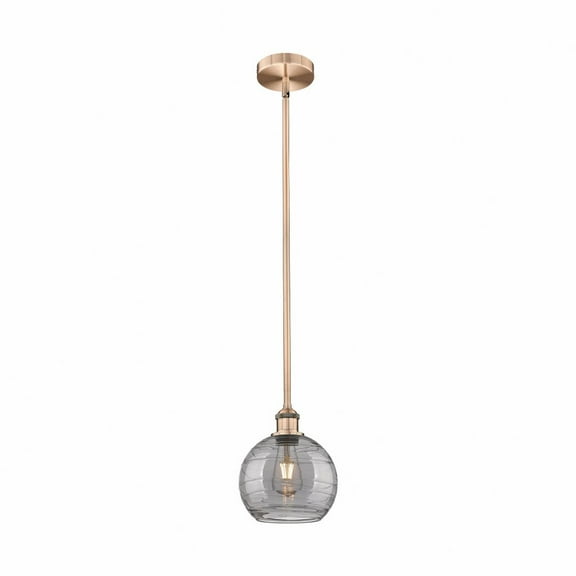 Innovations Lighting - Athens Deco Swirl - 1 Light Stem Hung Mini Pendant In