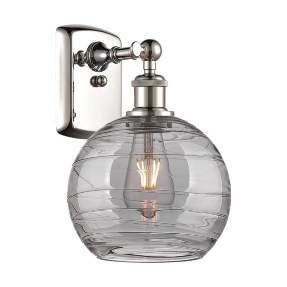 Innovations Lighting - Athens Deco Swirl - 1 Light Wall Sconce In Industrial