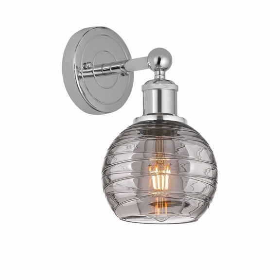 Innovations Lighting - Athens Deco Swirl - 1 Light Wall Sconce In Industrial