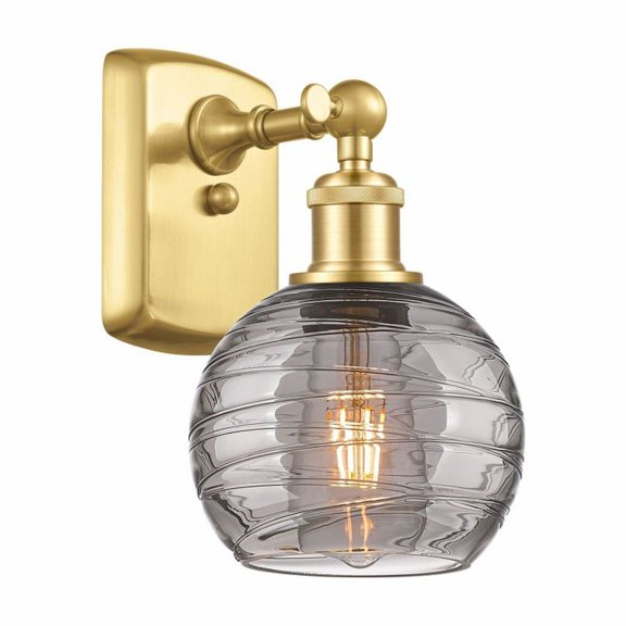 Innovations Lighting - Athens Deco Swirl - 1 Light Wall Sconce In Industrial