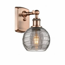 Innovations Lighting - Athens Deco Swirl - 1 Light Wall Sconce In Industrial