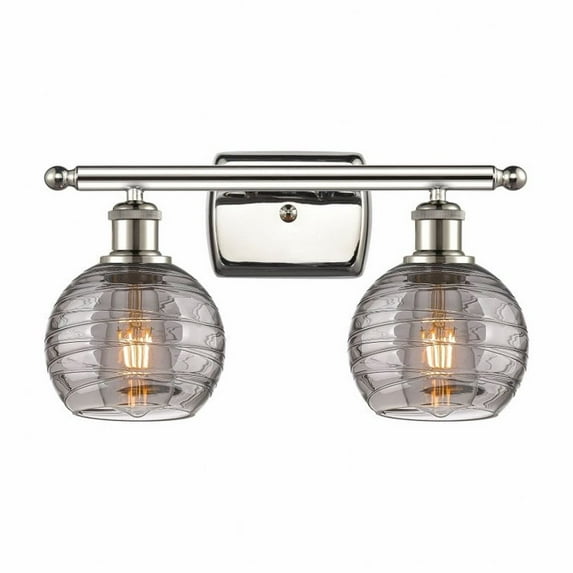 Innovations Lighting - Athens Deco Swirl - 2 Light Bath Vanity In Industrial
