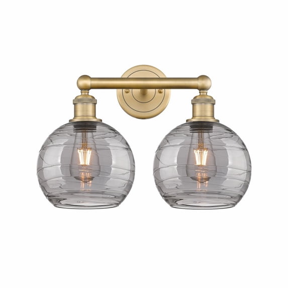 Innovations Lighting - Athens Deco Swirl - 2 Light Bath Vanity In Modern