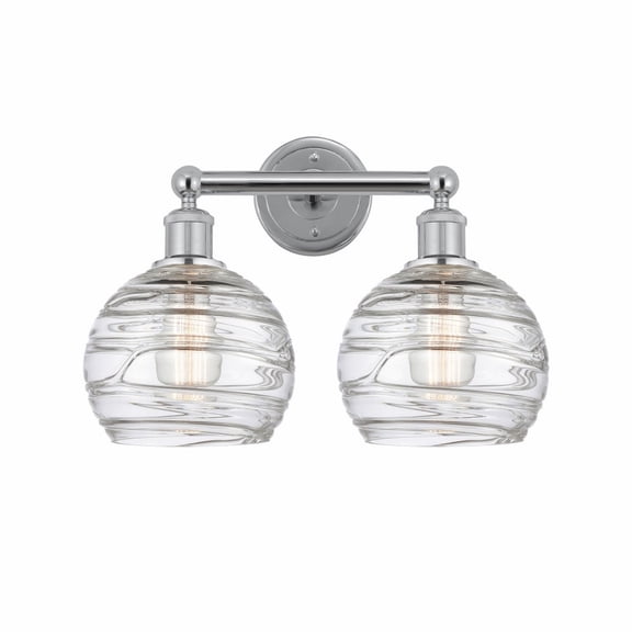 Innovations Lighting - Athens Deco Swirl - 2 Light Bath Vanity In Modern