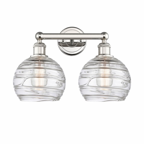 Innovations Lighting - Athens Deco Swirl - 2 Light Bath Vanity In Modern