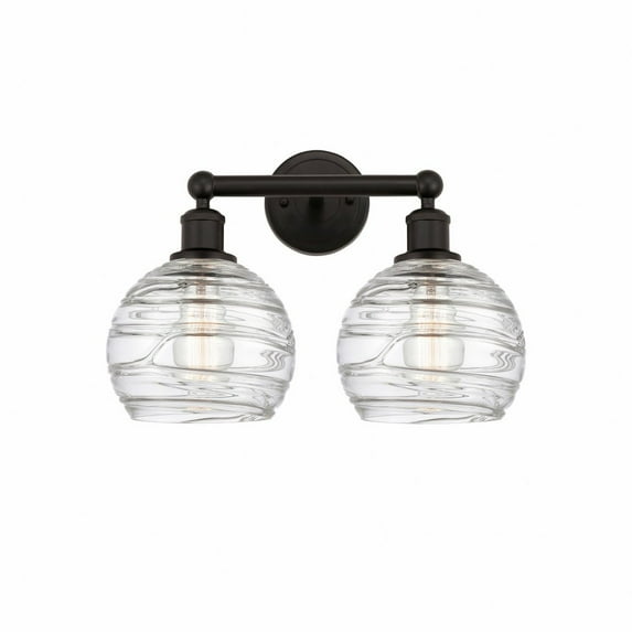 Innovations Lighting - Athens Deco Swirl - 2 Light Bath Vanity In Modern