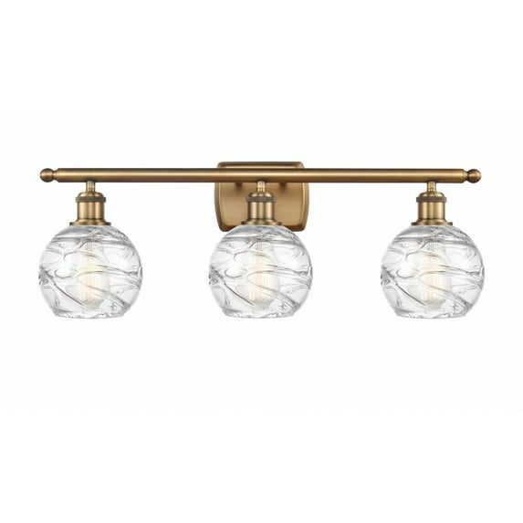 Innovations Lighting - Athens Deco Swirl - 3 Light Bath Vanity In Industrial
