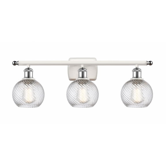 Innovations Lighting - Athens Deco Swirl - 3 Light Bath Vanity In Industrial