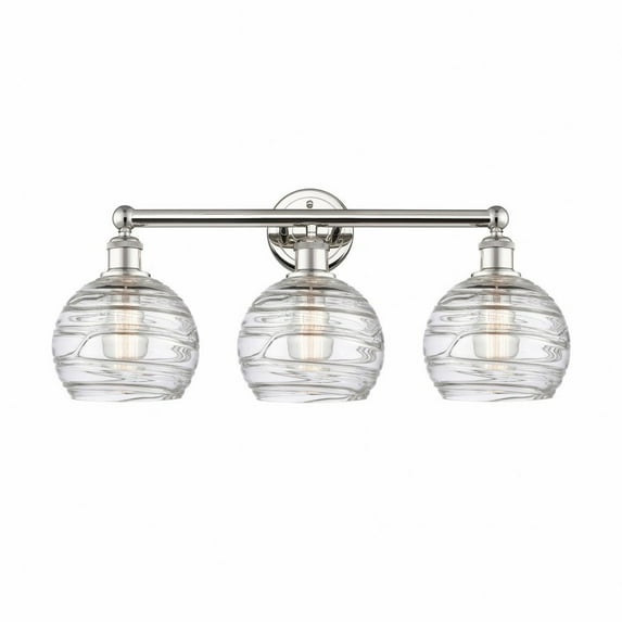Innovations Lighting - Athens Deco Swirl - 3 Light Bath Vanity In Modern