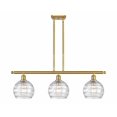 thumbnail image 1 of 516-3I-SG-G1213-8-Innovations Lighting-Athens Deco Swirl - 3 Light Island In Industrial Style-11 Inches Tall and 36 Inches Wide-Satin Gold, 1 of 7