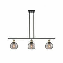 Innovations Lighting - Athens Deco Swirl - 3 Light Island In Industrial Style-9