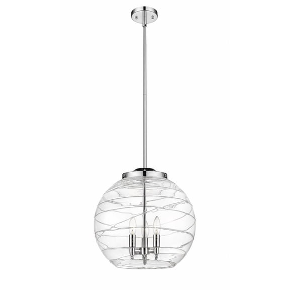 Innovations Lighting - Athens Deco Swirl - 3 Light Pendant In Industrial