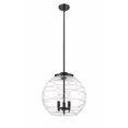 thumbnail image 1 of 221-3S-BK-G1213-16 Innovations Lighting Athens Deco Swirl - 3 Light Pendant In Industrial Style-17.13 Inches Tall and 15.75 Inches Wide-Matte Black, 1 of 1