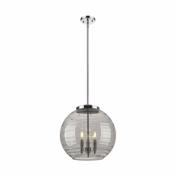 Innovations Lighting - Athens Deco Swirl - 3 Light Pendant In Industrial