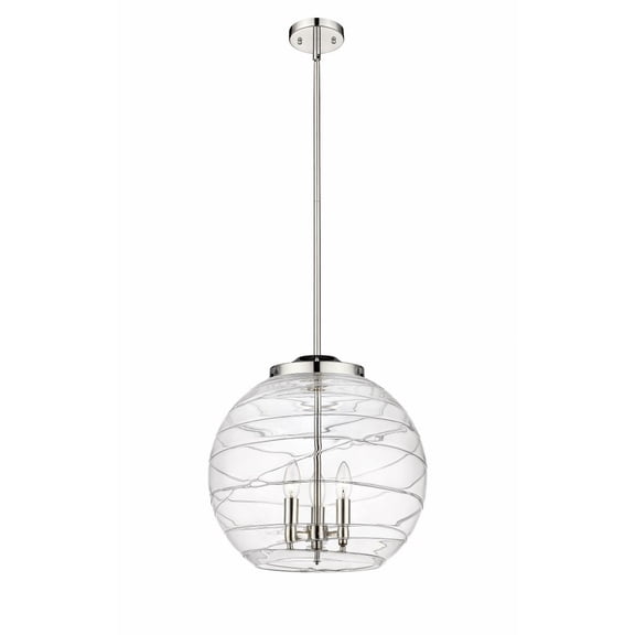 Innovations Lighting - Athens Deco Swirl - 3 Light Pendant In Industrial