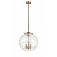 thumbnail image 1 of 221-3S-AC-G1213-16 Innovations Lighting Athens Deco Swirl - 3 Light Pendant In Industrial Style-17.13 Inches Tall and 15.75 Inches Wide-Antique Copper, 1 of 2