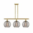 thumbnail image 1 of 516-3I-SG-G1213-10SM-Innovations Lighting-Athens Deco Swirl - 3 Light Stem Hung Island In Industrial Style-12.13 Inches Tall and 36.5 Inches, 1 of 2