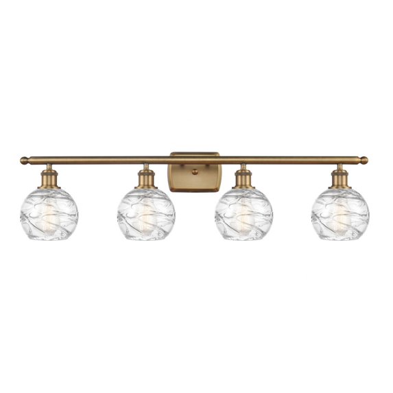 Innovations Lighting - Athens Deco Swirl - 4 Light Bath Vanity In Industrial