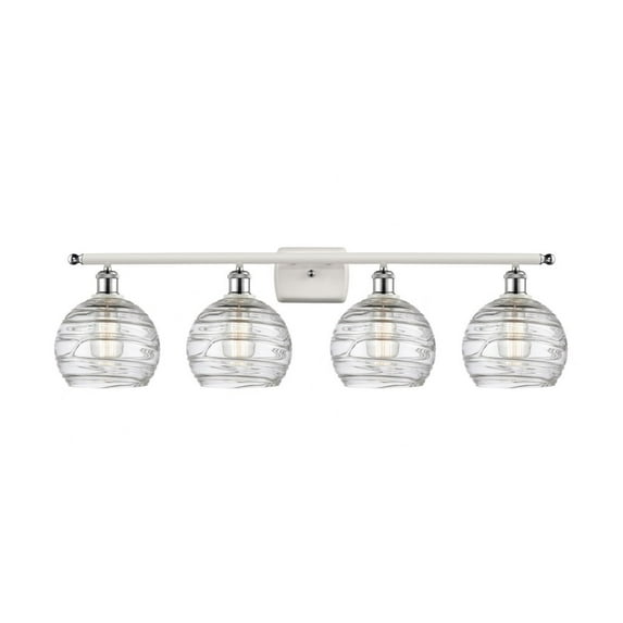 Innovations Lighting - Athens Deco Swirl - 4 Light Bath Vanity In Industrial