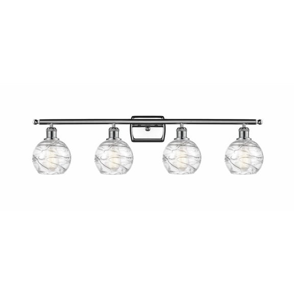 Innovations Lighting - Athens Deco Swirl - 4 Light Bath Vanity In Industrial