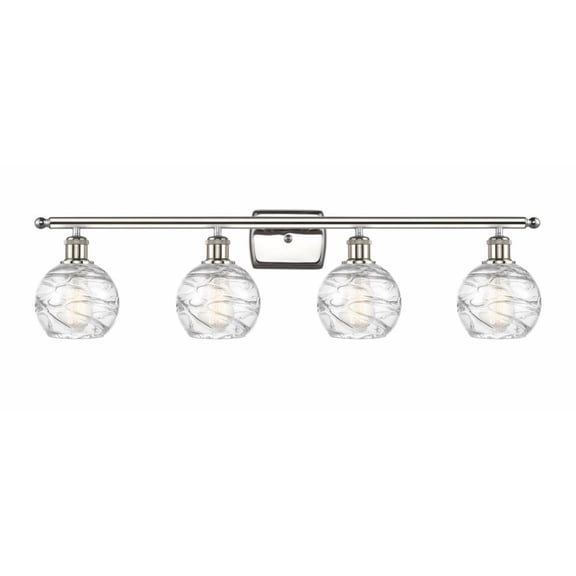 Innovations Lighting - Athens Deco Swirl - 4 Light Bath Vanity In Industrial