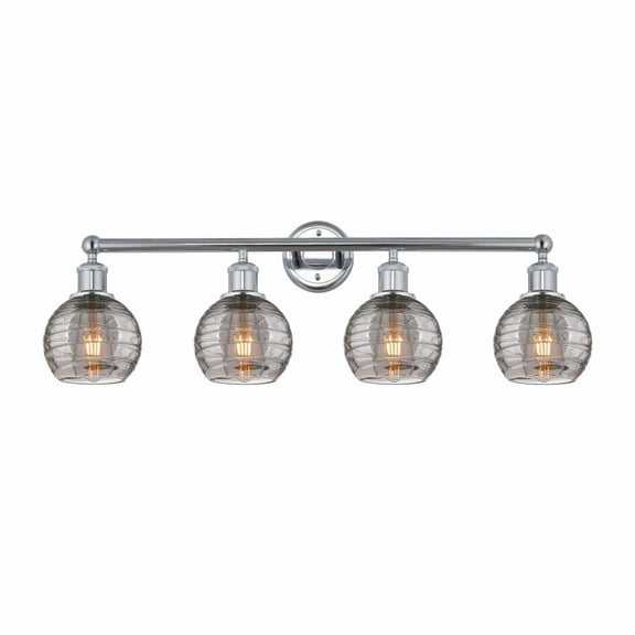 Innovations Lighting - Athens Deco Swirl - 4 Light Bath Vanity In Industrial