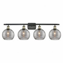 Innovations Lighting - Athens Deco Swirl - 4 Light Bath Vanity In Industrial