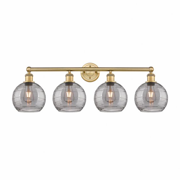 Innovations Lighting - Athens Deco Swirl - 4 Light Bath Vanity In Modern