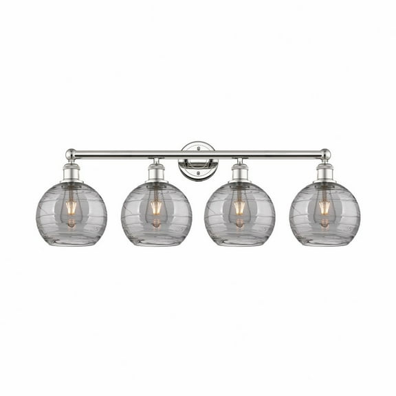 Innovations Lighting - Athens Deco Swirl - 4 Light Bath Vanity In Modern