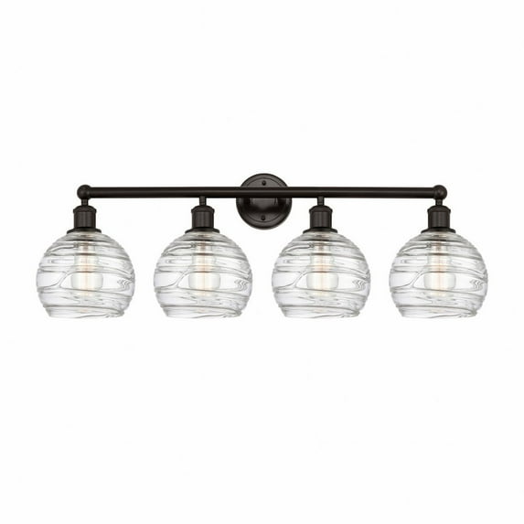 Innovations Lighting - Athens Deco Swirl - 4 Light Bath Vanity In Modern