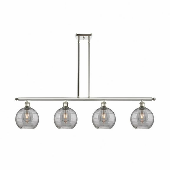 Innovations Lighting - Athens Deco Swirl - 4 Light Island In Industrial Style-10