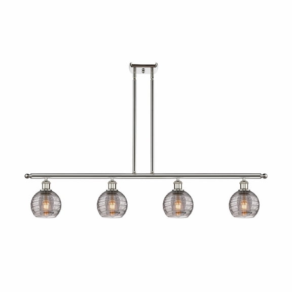 Innovations Lighting - Athens Deco Swirl - 4 Light Island In Industrial Style-8
