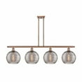 thumbnail image 1 of 516-4I-AC-G1213-10SM Innovations Lighting Athens Deco Swirl - 4 Light Stem Hung Island In Industrial Style-12.13 Inches Tall and 48.25 Inches, 1 of 2