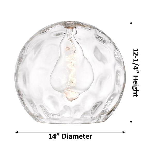 Innovations Lighting Athens Water Glass - 1 Light 14" Semi-Flush Mount Antique Brass/Clear Water Glass