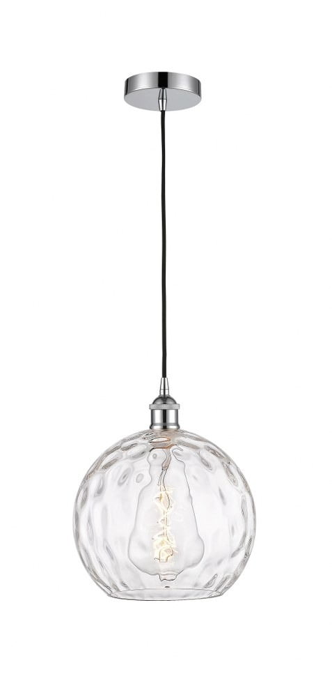 Athens Clear Glass Mini Pendant Light with Polished Chrome Finish