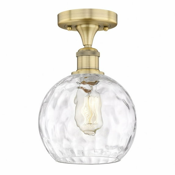 Innovations Lighting - Athens Water Glass - 1 Light Semi-Flush Mount In
