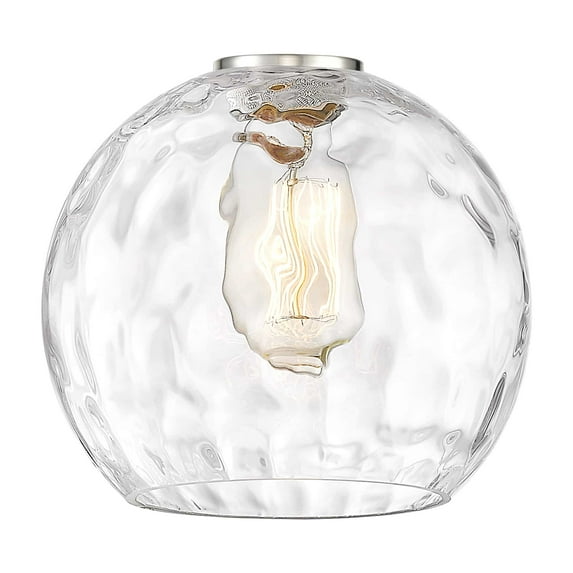 Innovations Lighting Athens Water Glass 2 Light 18" Bath Vanity Light White and Polished Chrome