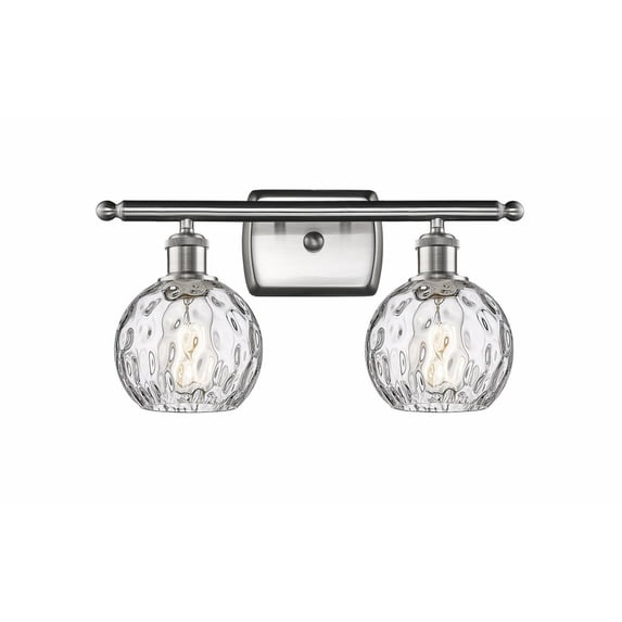 Innovations Lighting - Athens Water Glass - 2 Light Bath Vanity In Industrial