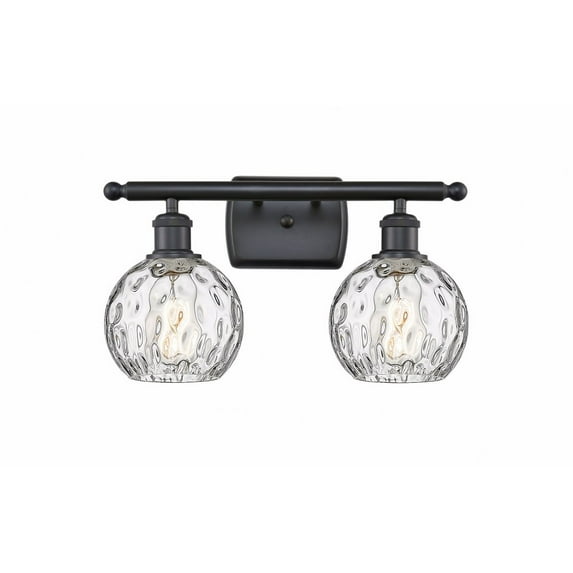 Innovations Lighting - Athens Water Glass - 2 Light Bath Vanity In Industrial